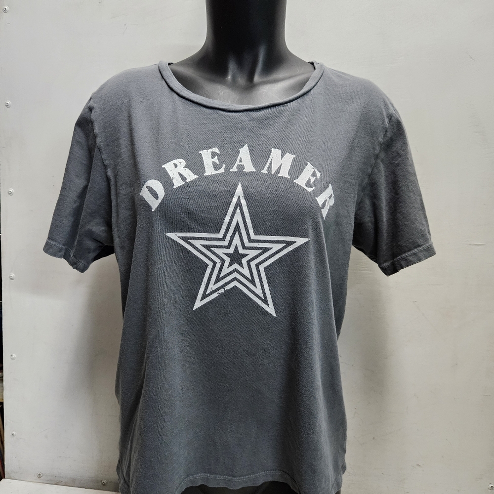 CHRLDR ⭐️ DREAMER Grey Graphic Tee Shirt Womens Large
